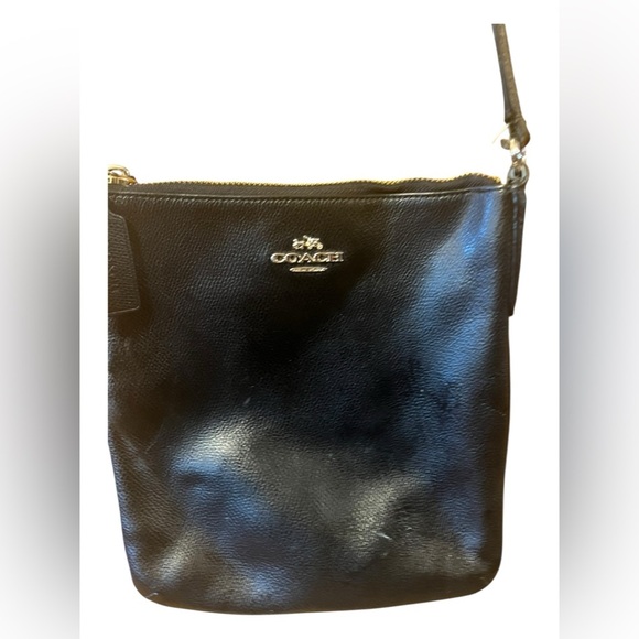 Coach Black Leather Crossbody Purse – Adjustable Strap - Picture 6 of 8